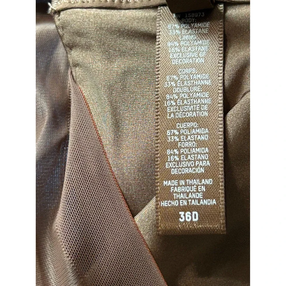 SKIMS No Show Molded Unlined Balconette Bra Jasper Brown 36D BR-UWR-2054 NWT - Picture 7 of 8